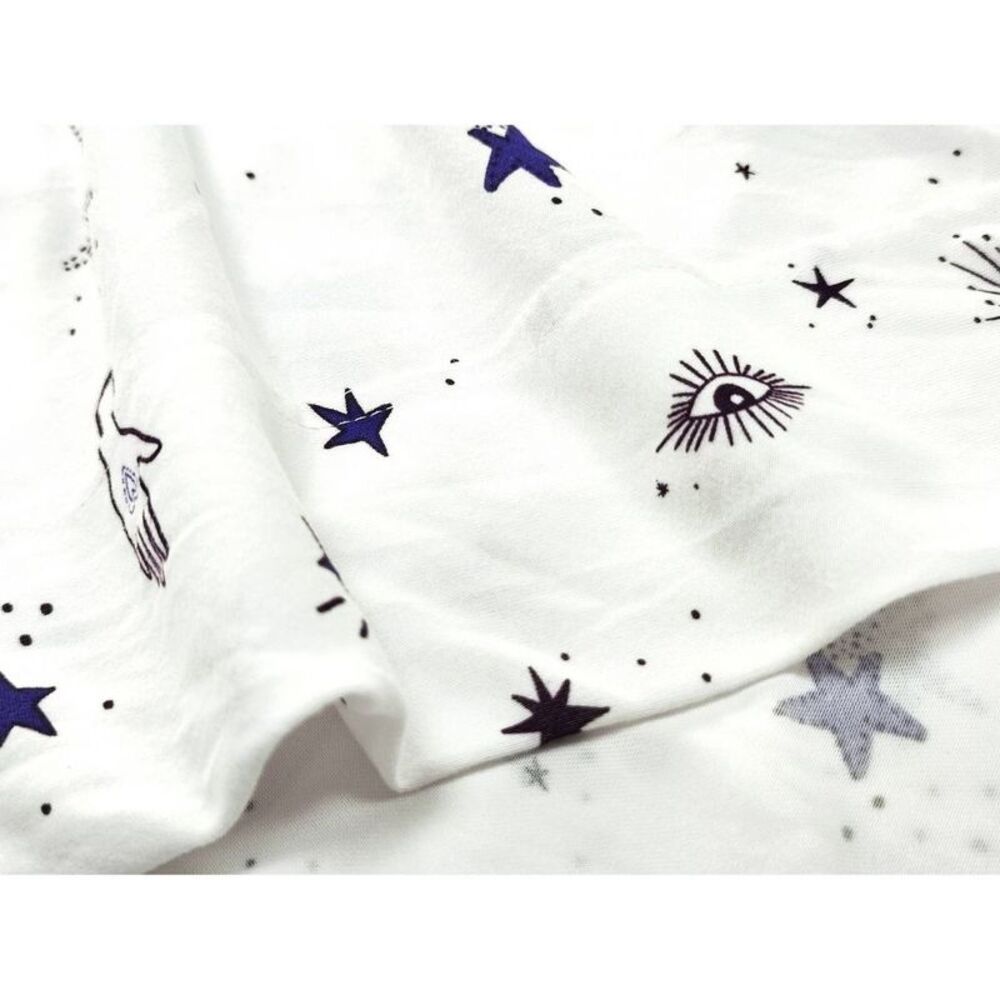 Mingled Threads - Celestial Garden Twin Celestial Sky Jersey Sheet S Purple - Picture 3 of 4